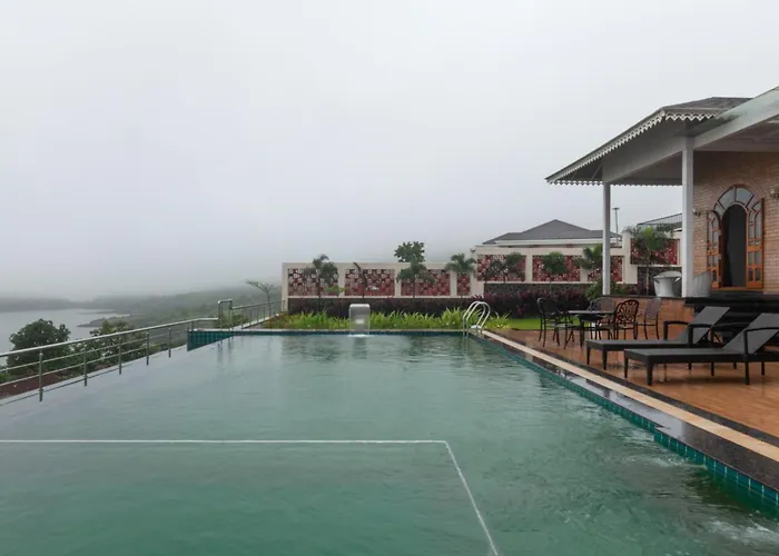 Lake Arches By Stayvista - Lakeside Villa With Infinity Pool, Gazebo & Modern Greek Interiors Igatpuri